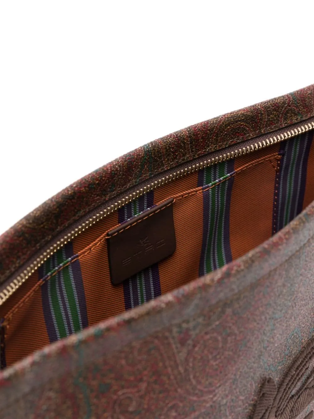 Large Paisley Pouch With Pegaso Detail