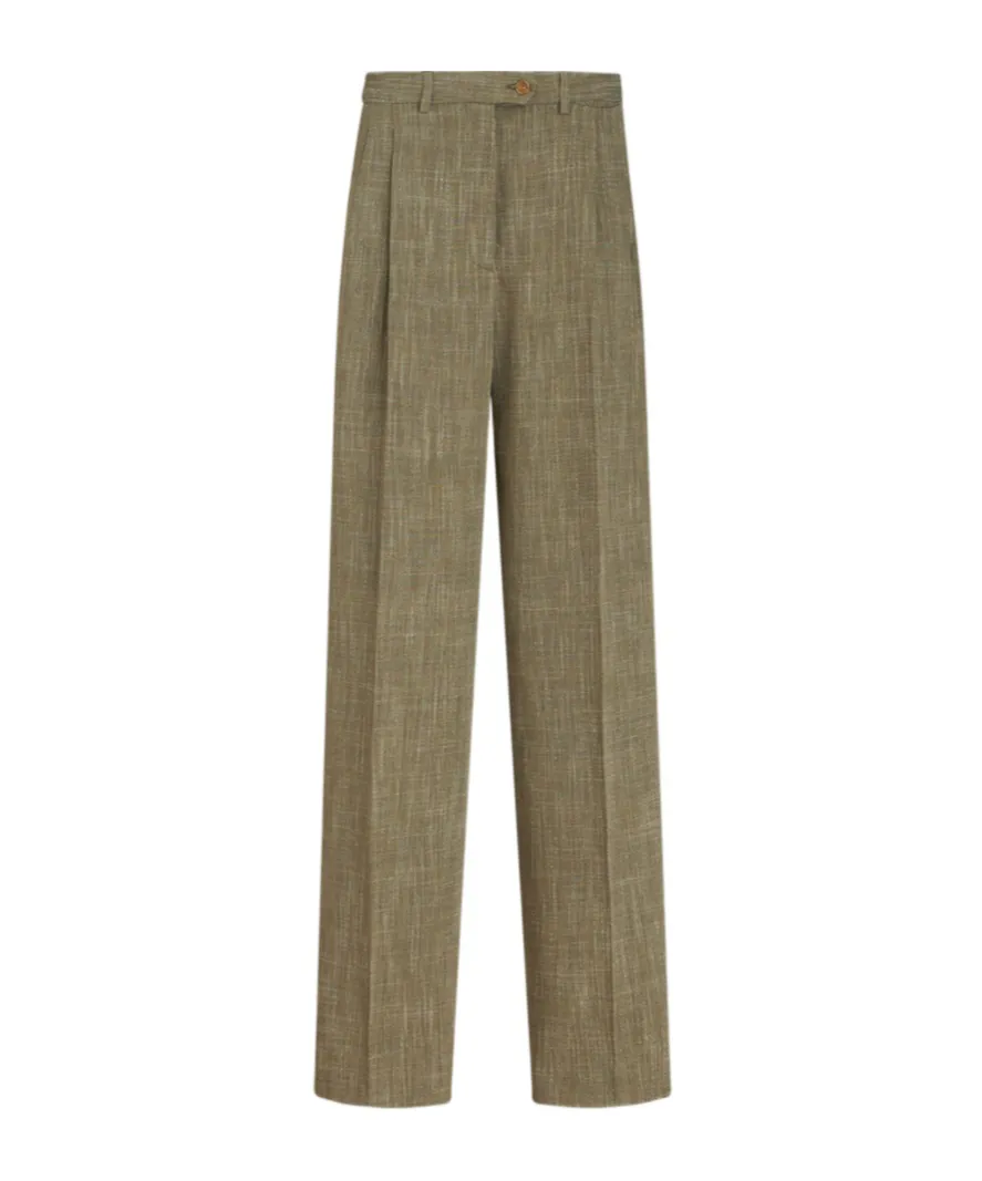 High-Waist Tailored Trousers