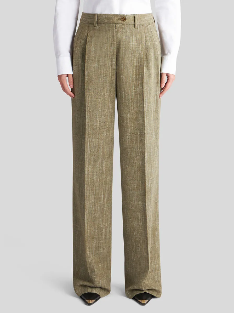 High-Waist Tailored Trousers