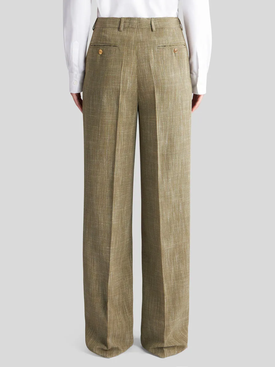 High-Waist Tailored Trousers