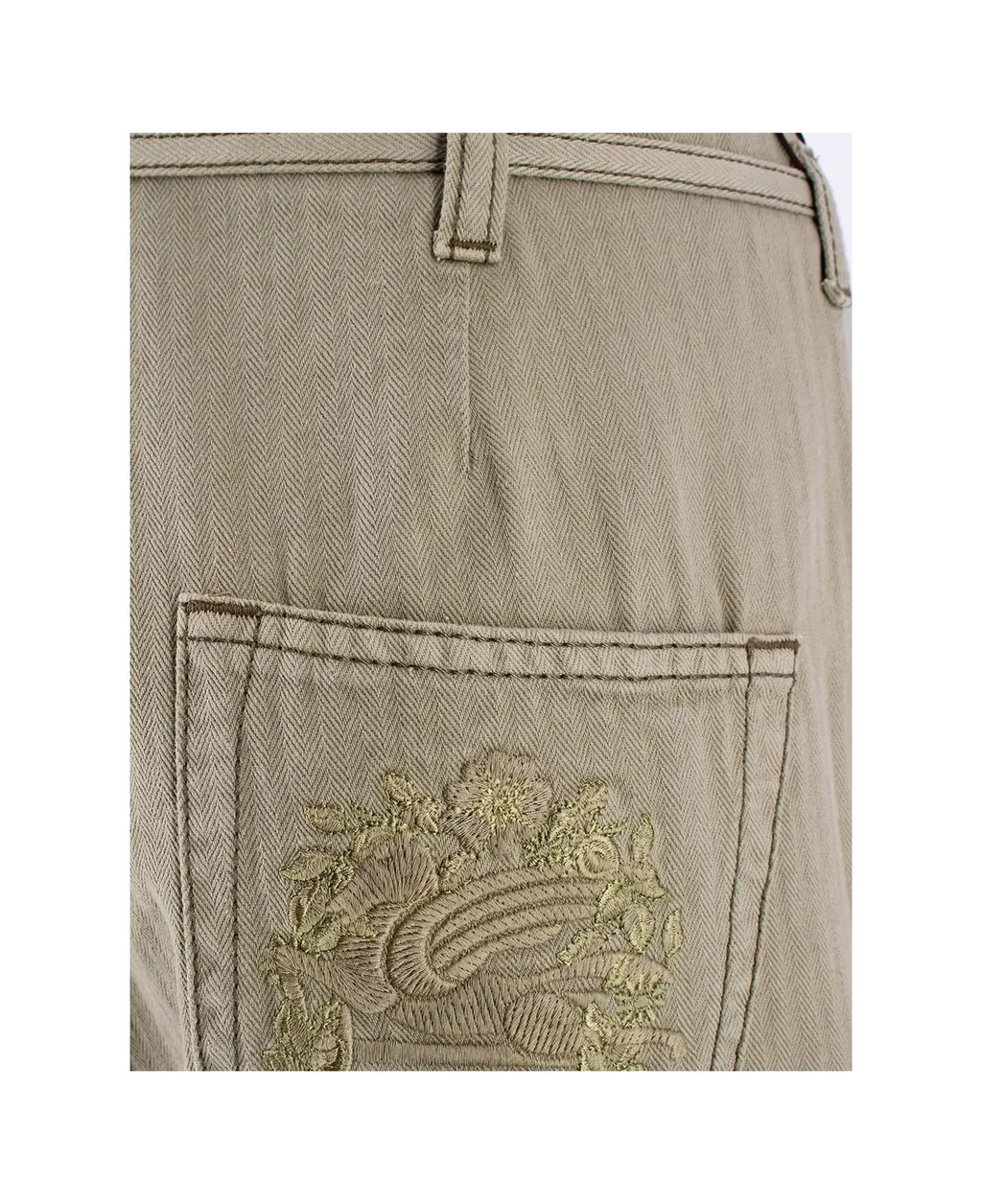 Pegaso-Embroidered Wide-Leg Jeans