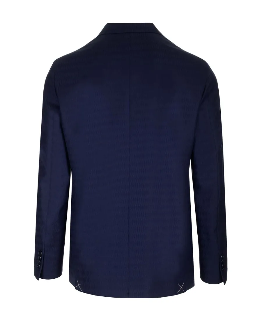 Jacquard Single-Breasted Blazer