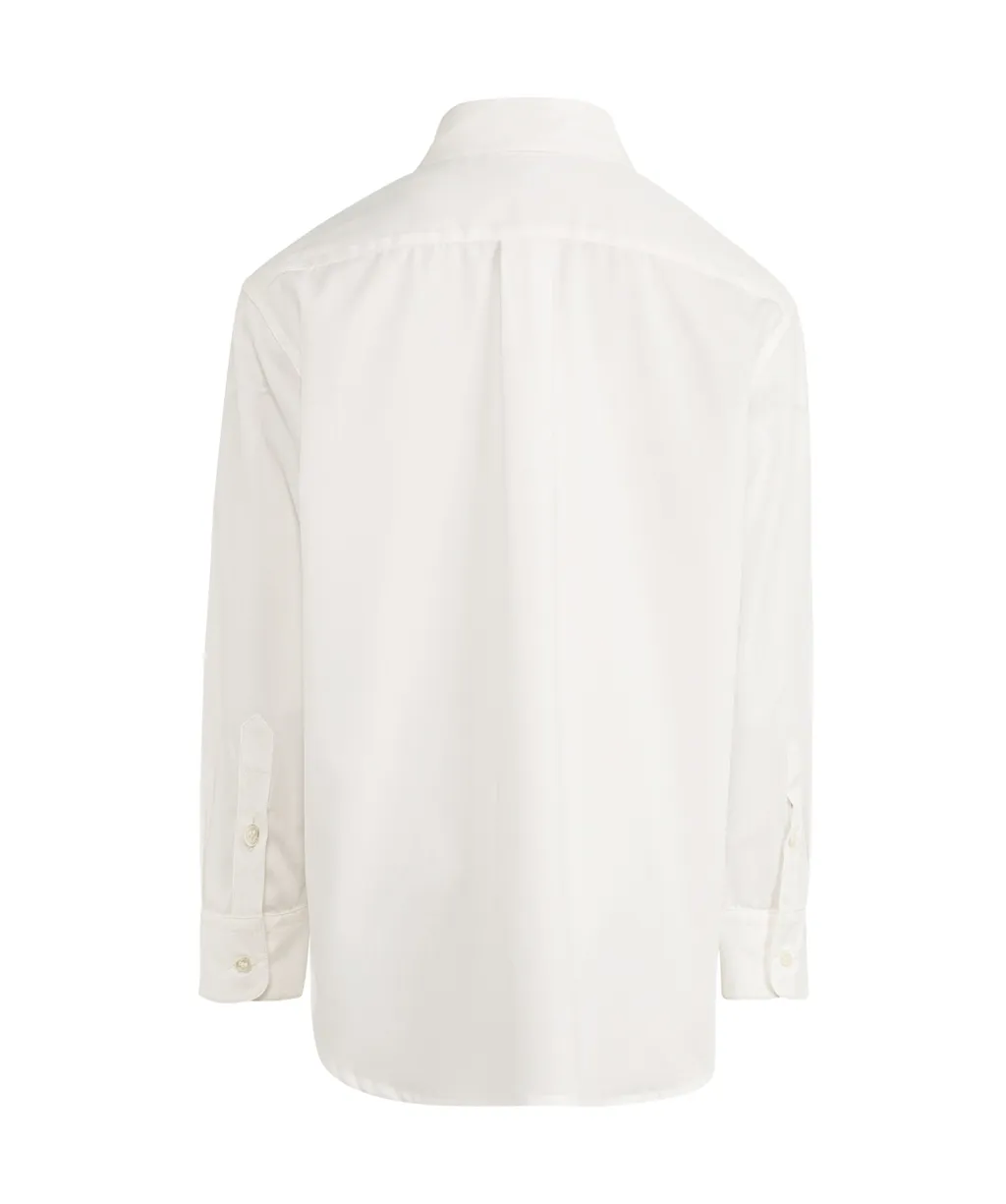 Pegaso-Embroidered Poplin Shirt