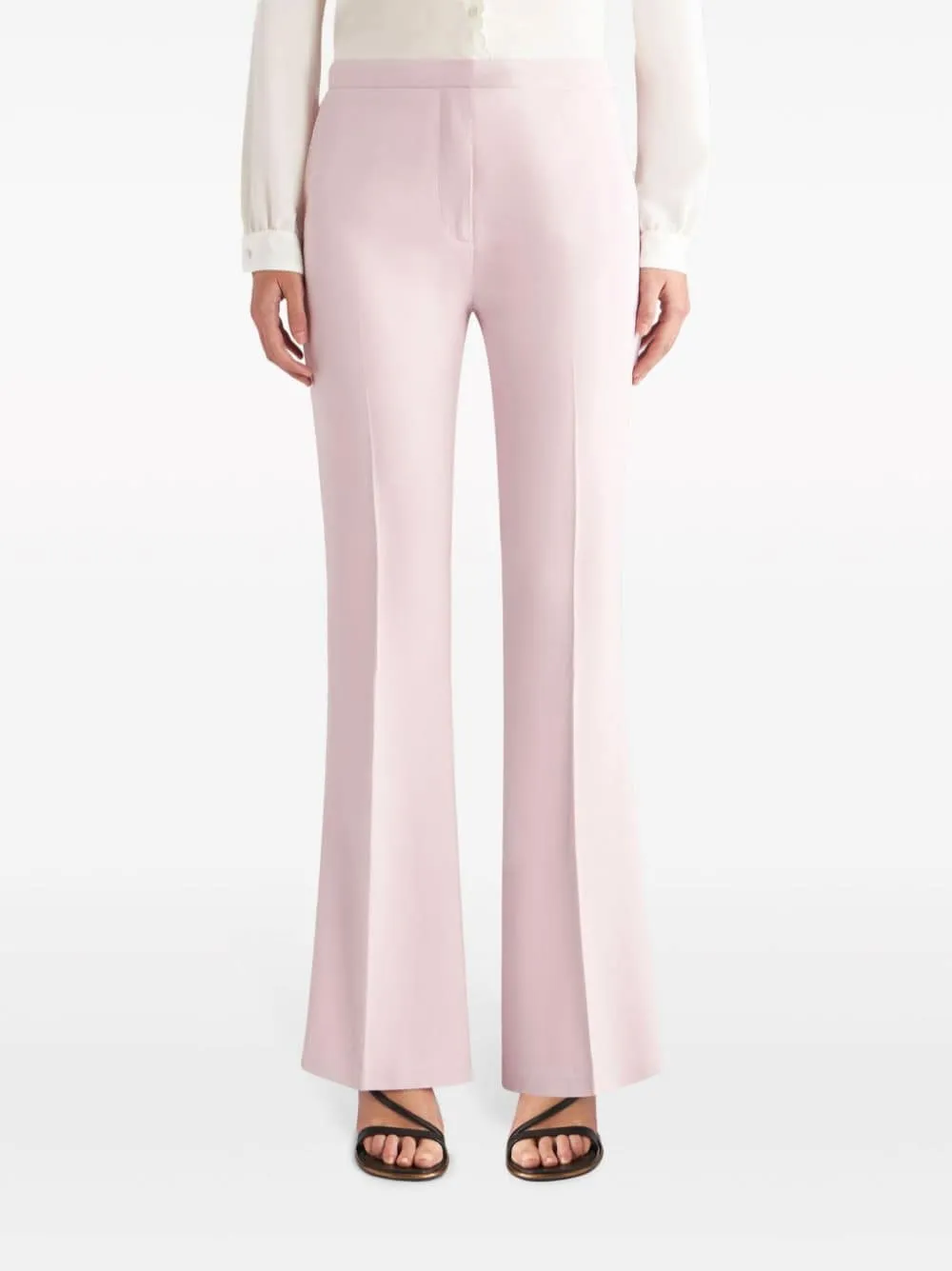 Pleat Flared Trousers