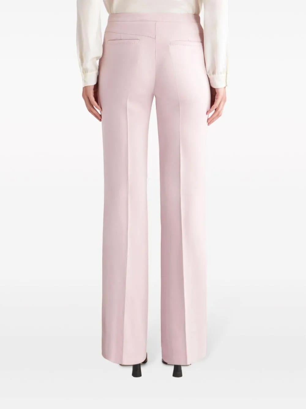 Pleat Flared Trousers