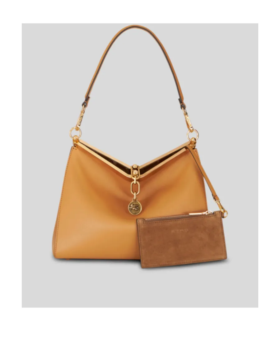 Log Charm Medium Vela Shoulder Bag