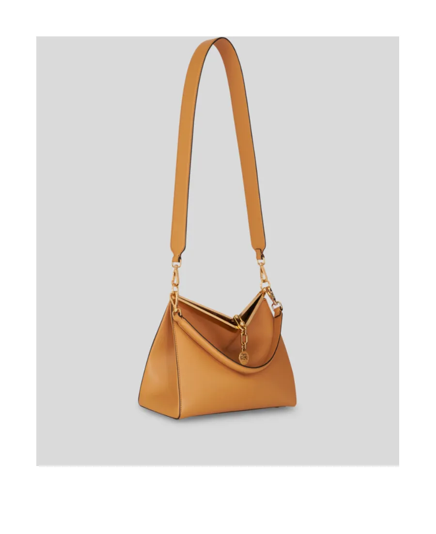 Log Charm Medium Vela Shoulder Bag