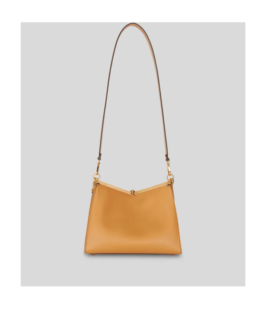 Log Charm Medium Vela Shoulder Bag