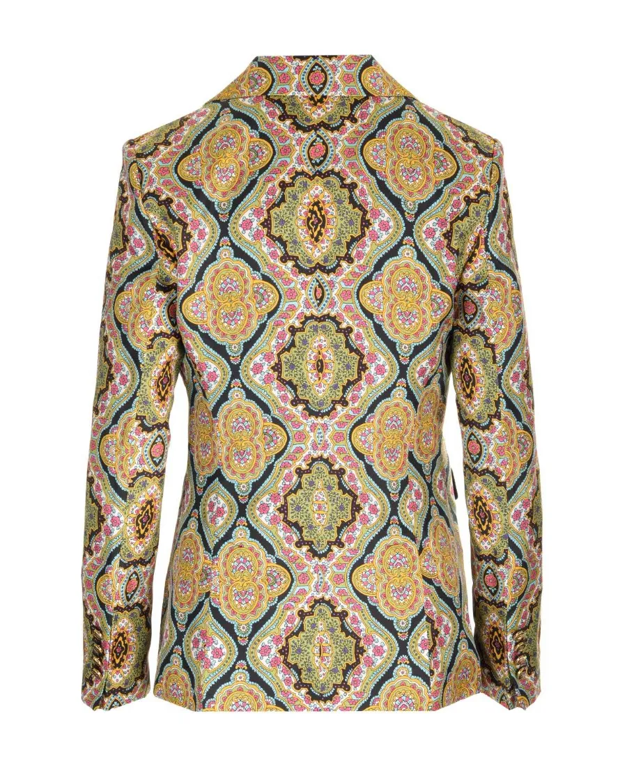 Single Breasted Printed Blazer