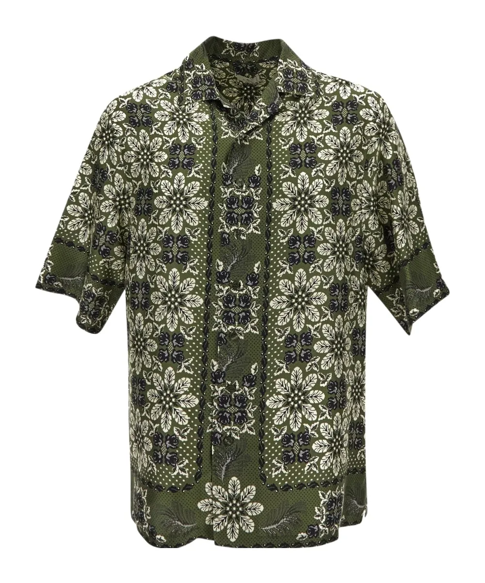 Floral Printed Short-Sleeved Shirt