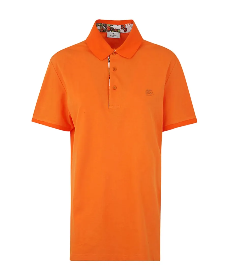 Logo Embroidered Short Sleeved Polo Shirt