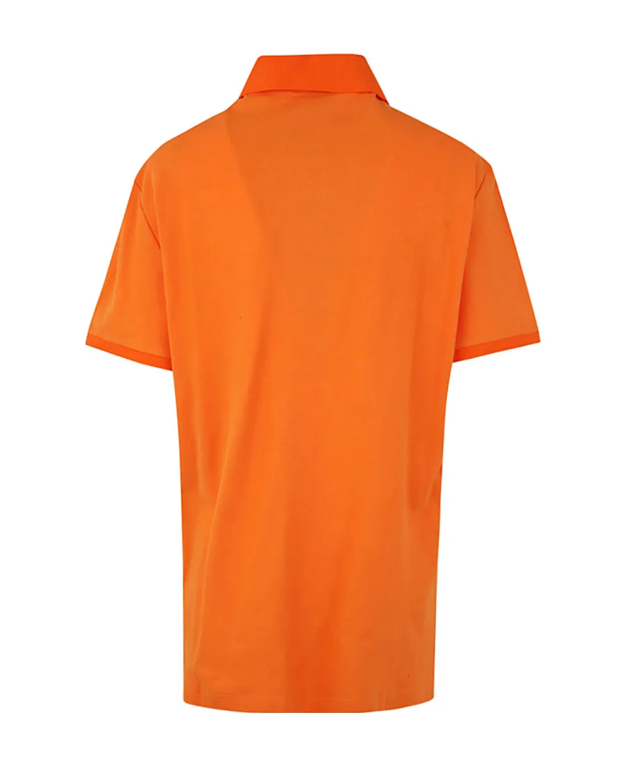 Logo Embroidered Short Sleeved Polo Shirt