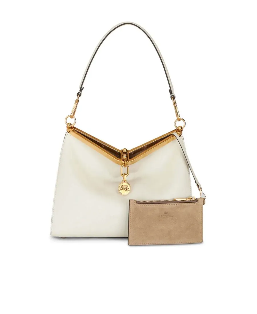 Log Charm Medium Vela Shoulder Bag