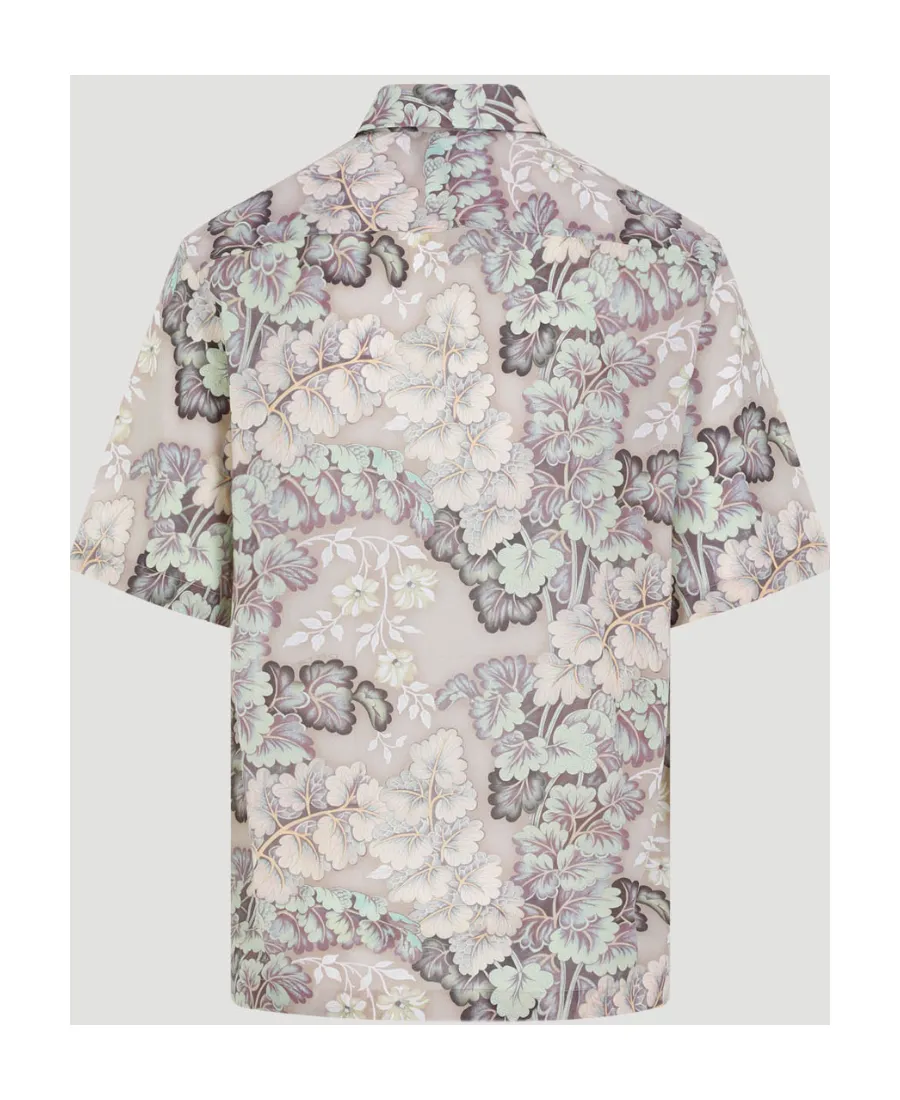 Floral Printed Short Sleeved Shirt