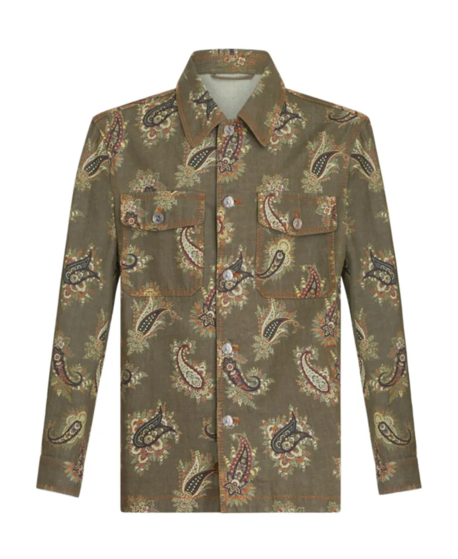 Paisley Denim Overshirt