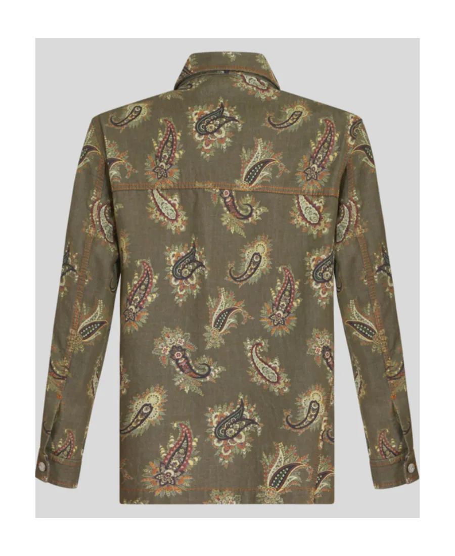 Paisley Denim Overshirt