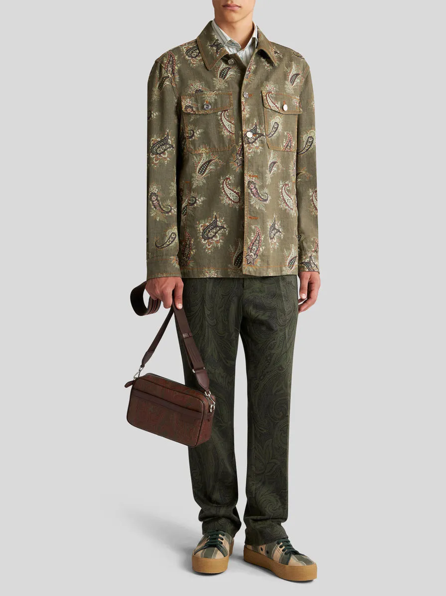 Paisley Denim Overshirt