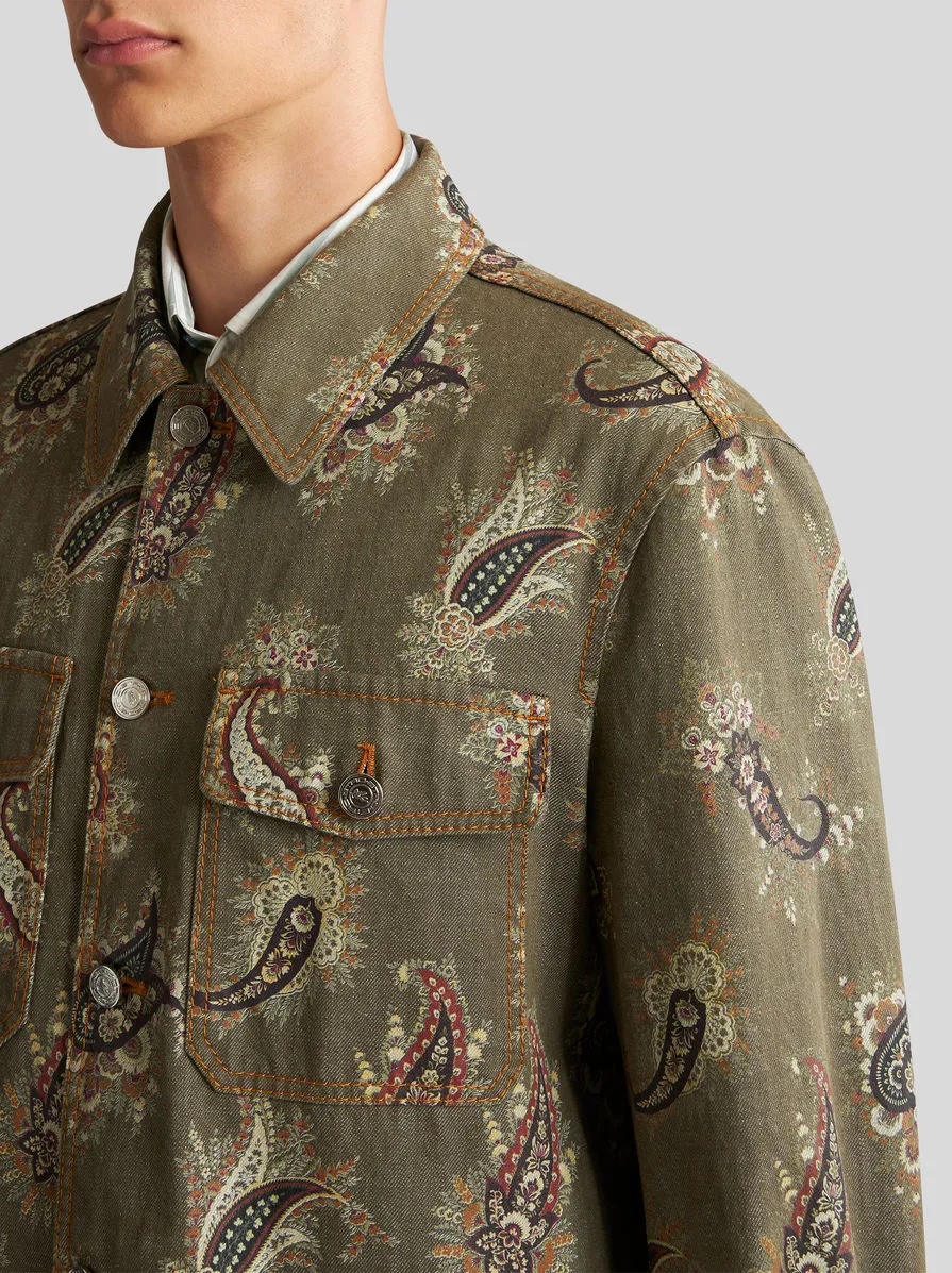 Paisley Denim Overshirt
