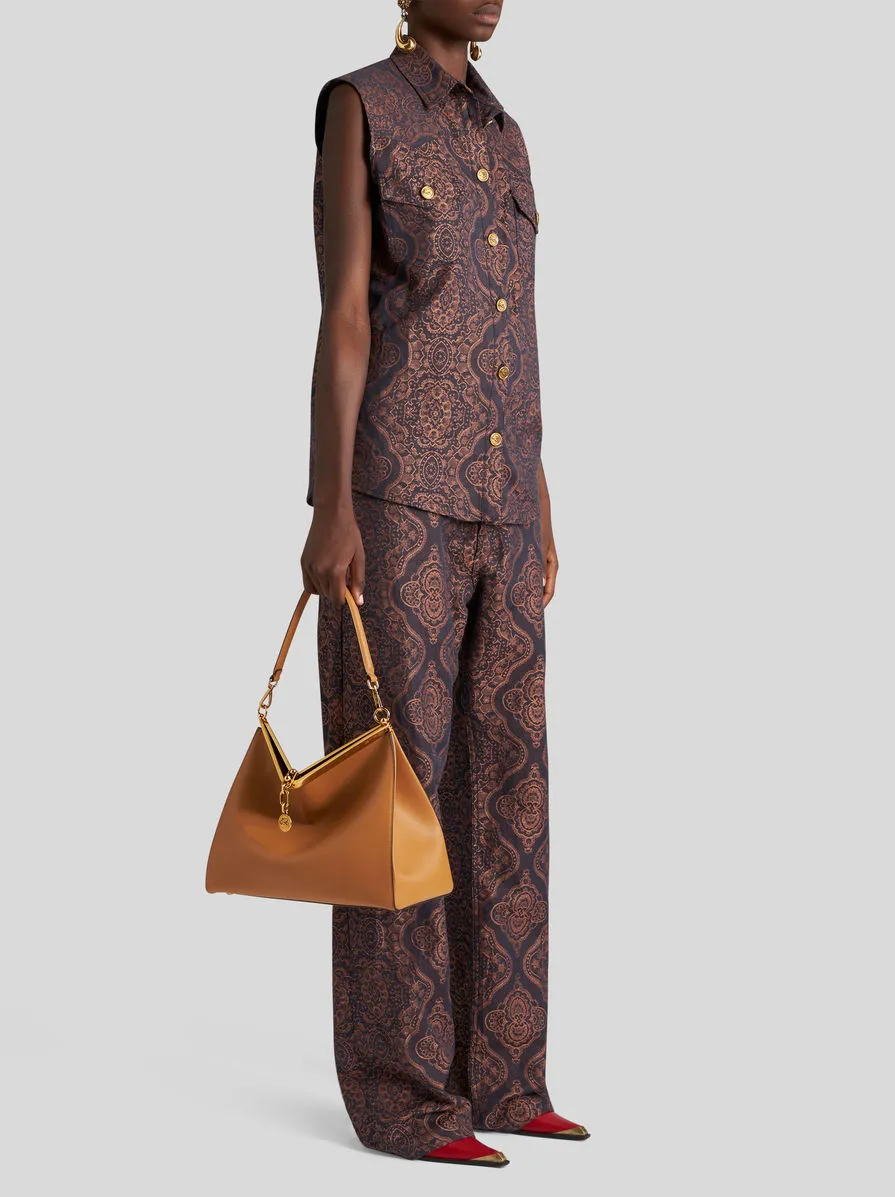 Large Vela Clasp Fastened Shoulder Bag