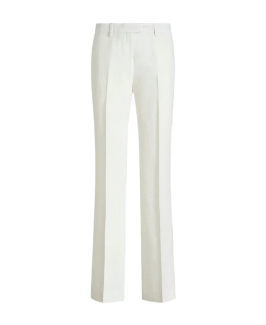 Slub Fabric Trousers