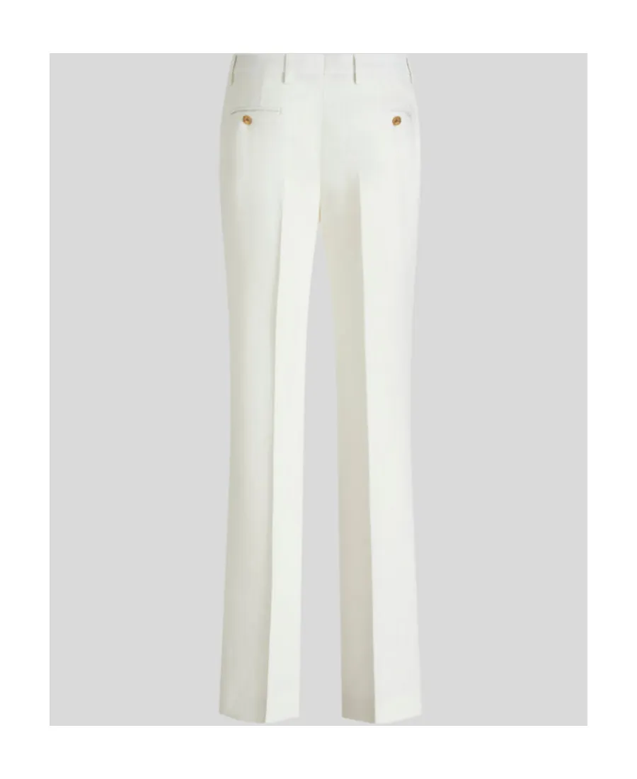 Slub Fabric Trousers