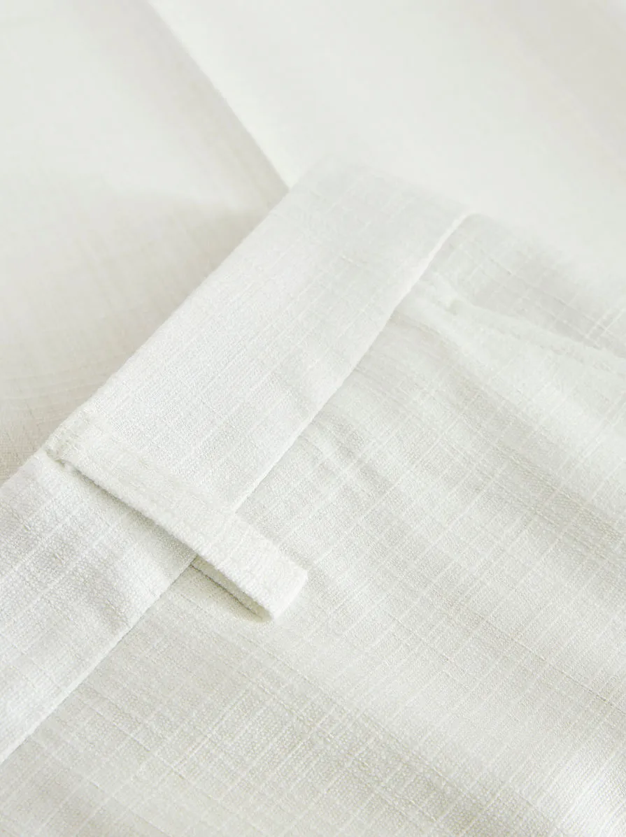 Slub Fabric Trousers