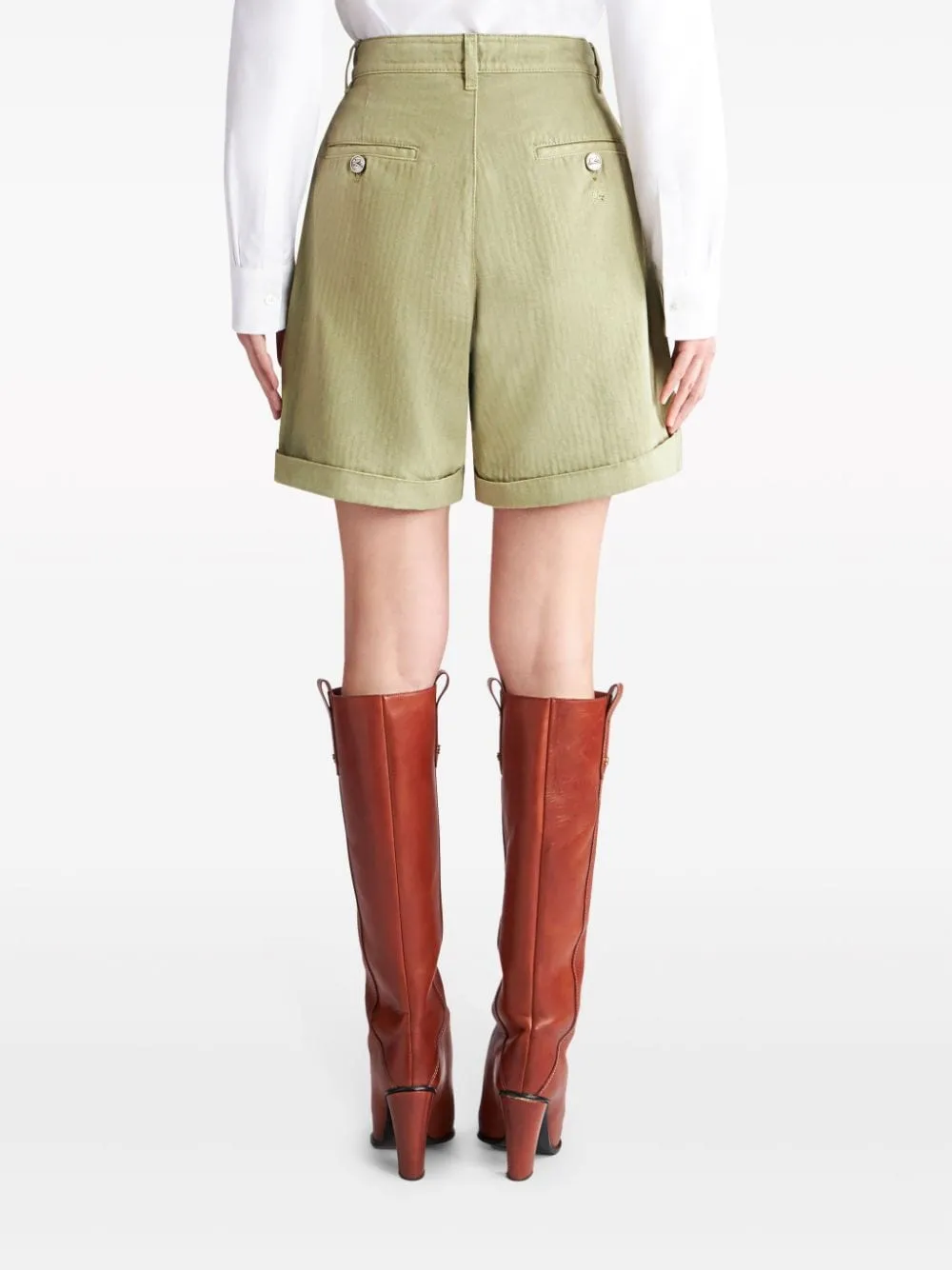 Cotton Bermuda Shorts With Buttons