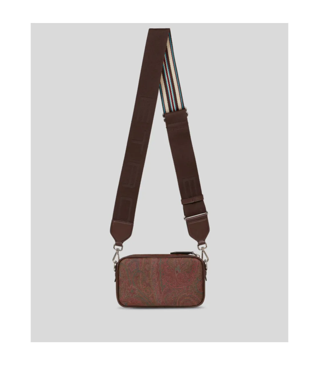 Paisley-Print Small Shoulder Bag