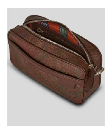 Paisley-Print Small Shoulder Bag