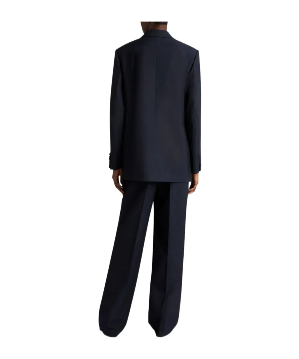 Double-Breasted Jacquard Jacket