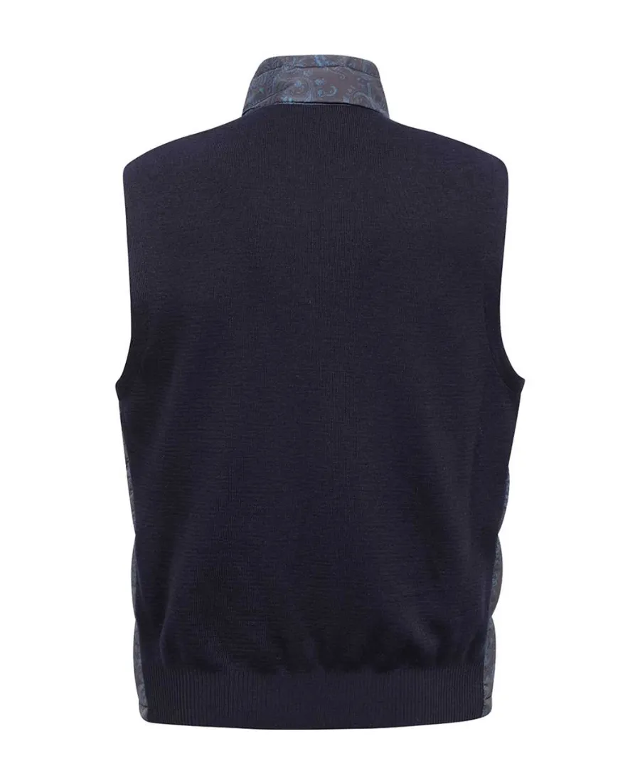 High Collar Sleeveless Vest