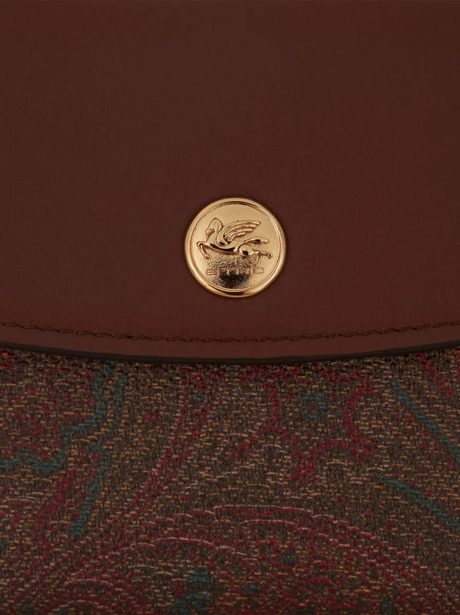 Paisley Jacquard Fold-Over Wallet