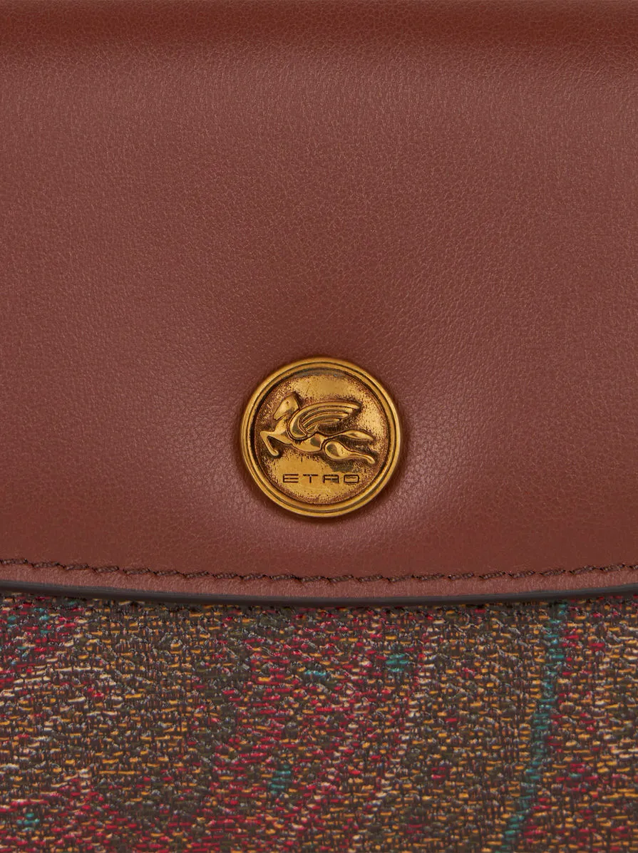 Essential Paisley Printed Foldover-Top Wallet