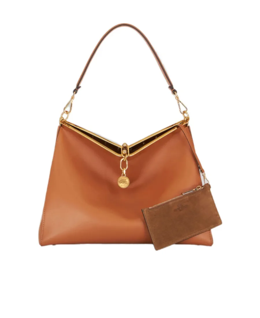 Vela Pegaso Motif Large Shoulder Bag