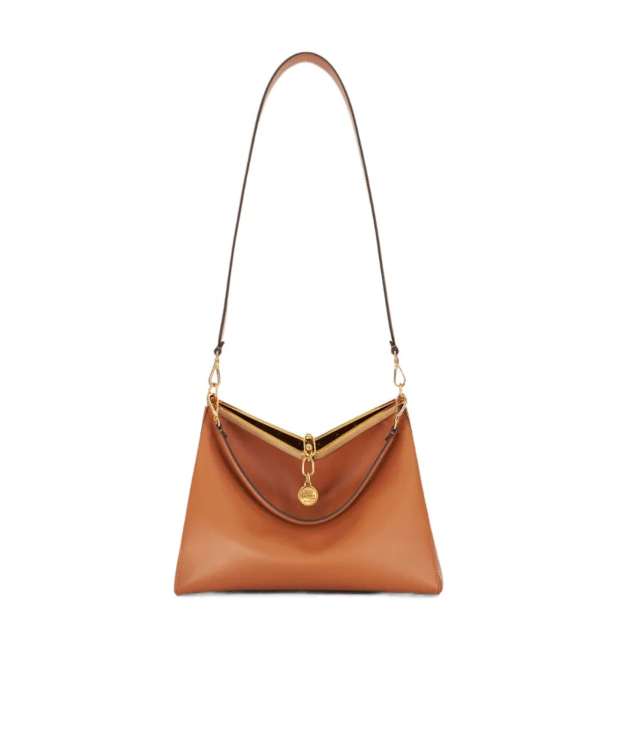 Vela Pegaso Motif Large Shoulder Bag