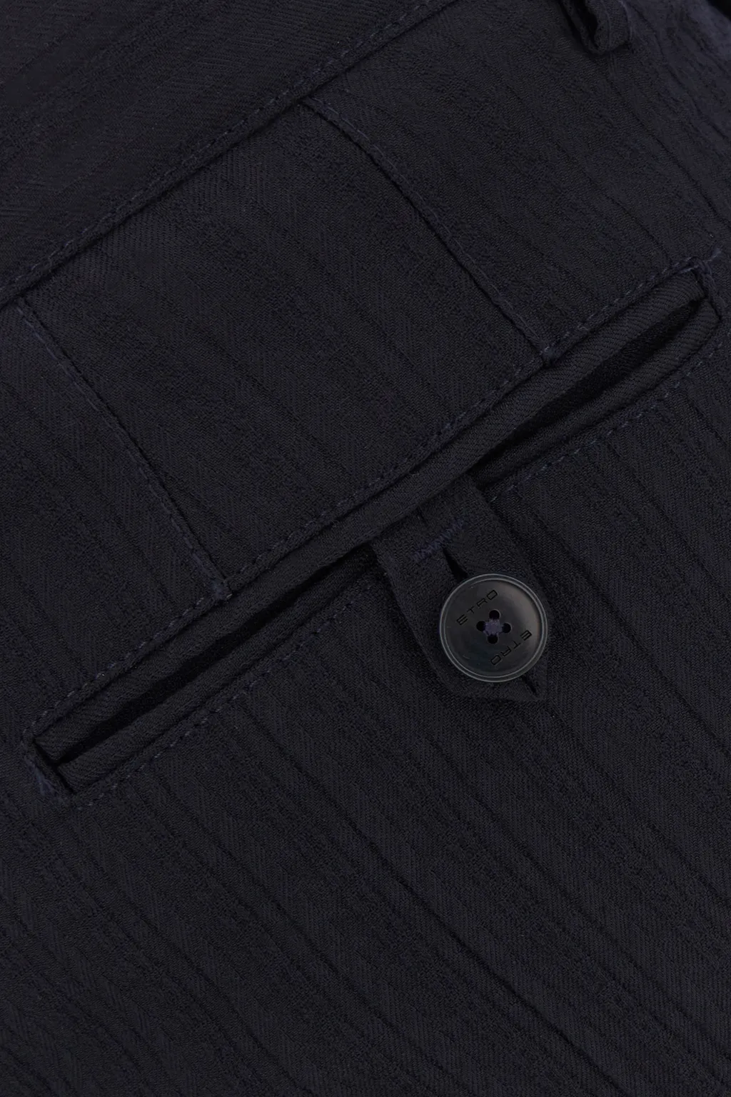 Pressed-Crease Straight Leg Trousers