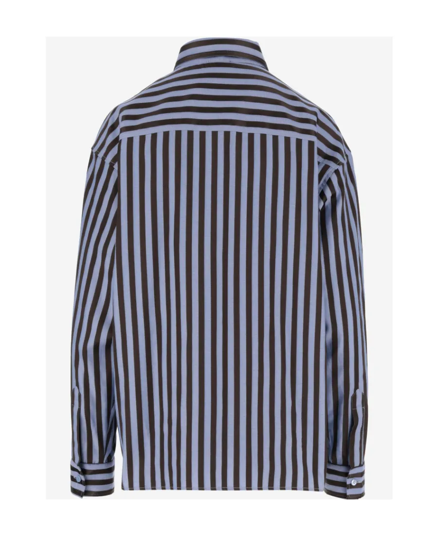 Striped Button-Up Shirt