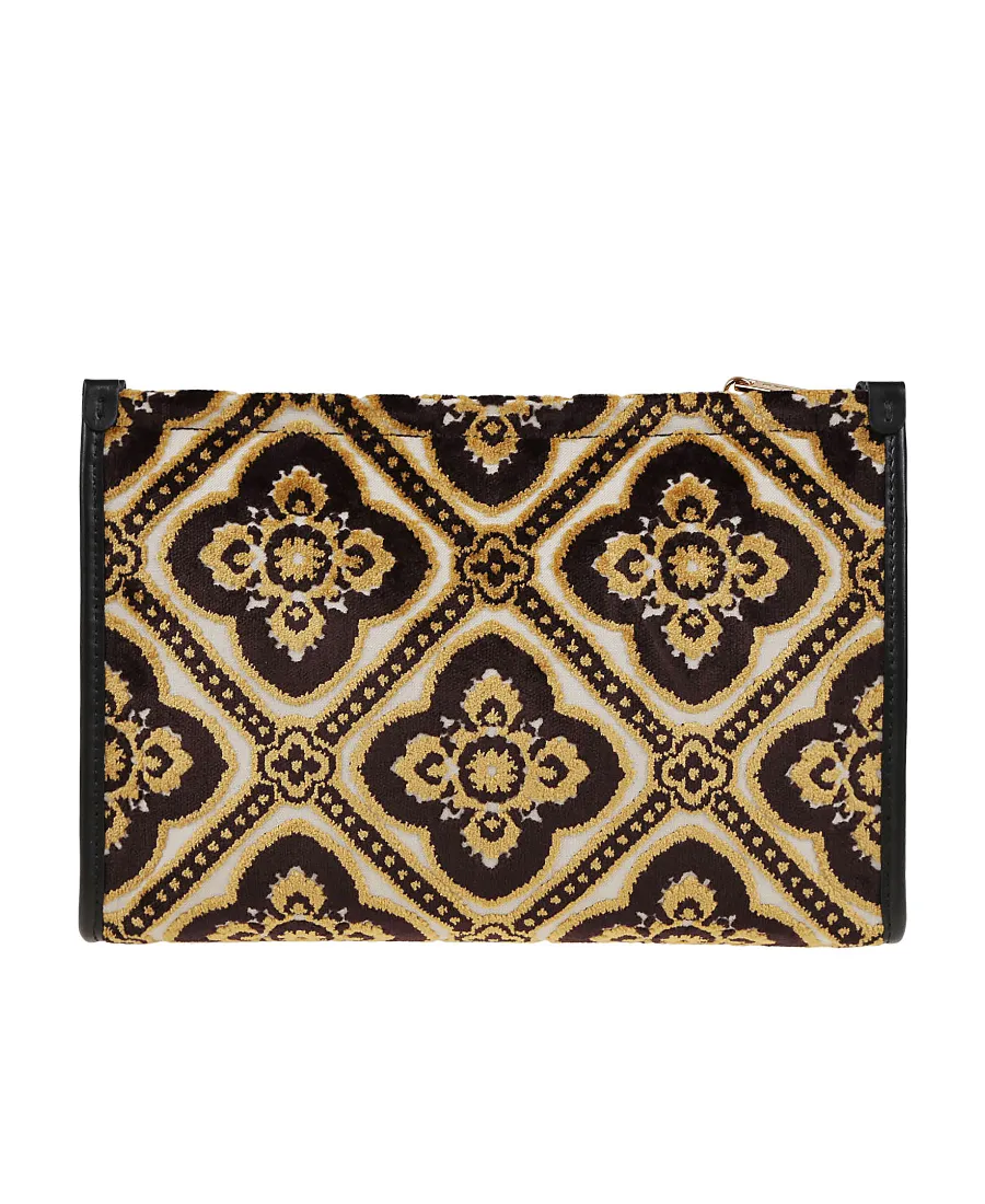 Pegaso Embroidered Zipped Makeup Bag