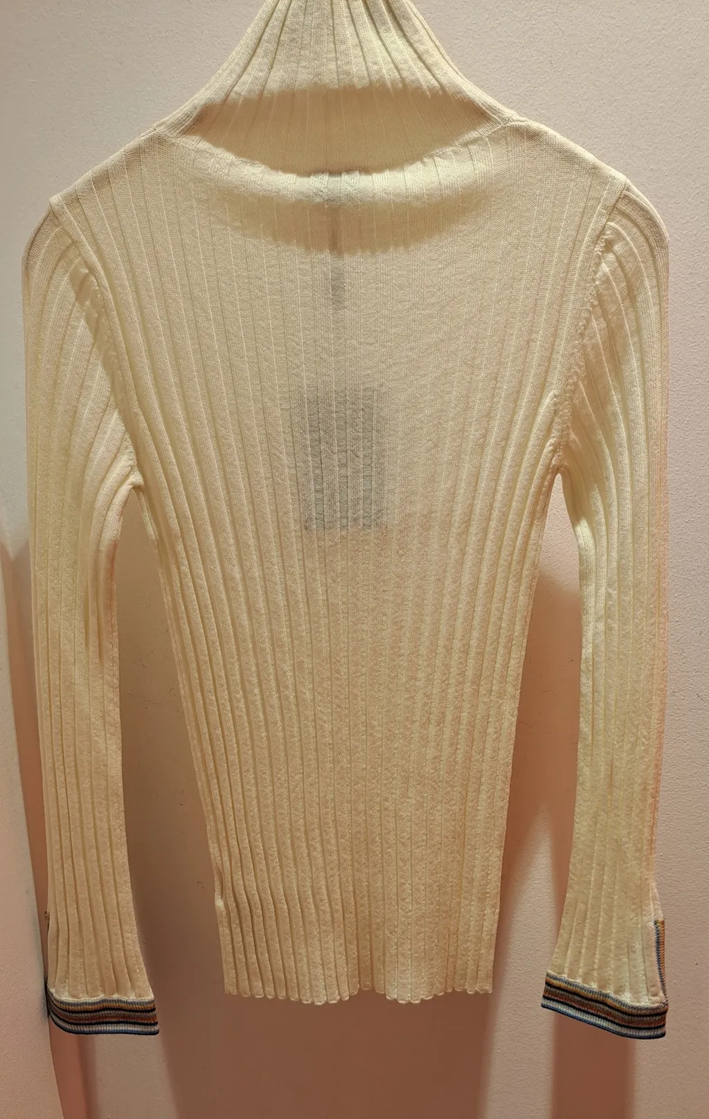 Polo Neck Ribbed Jumper