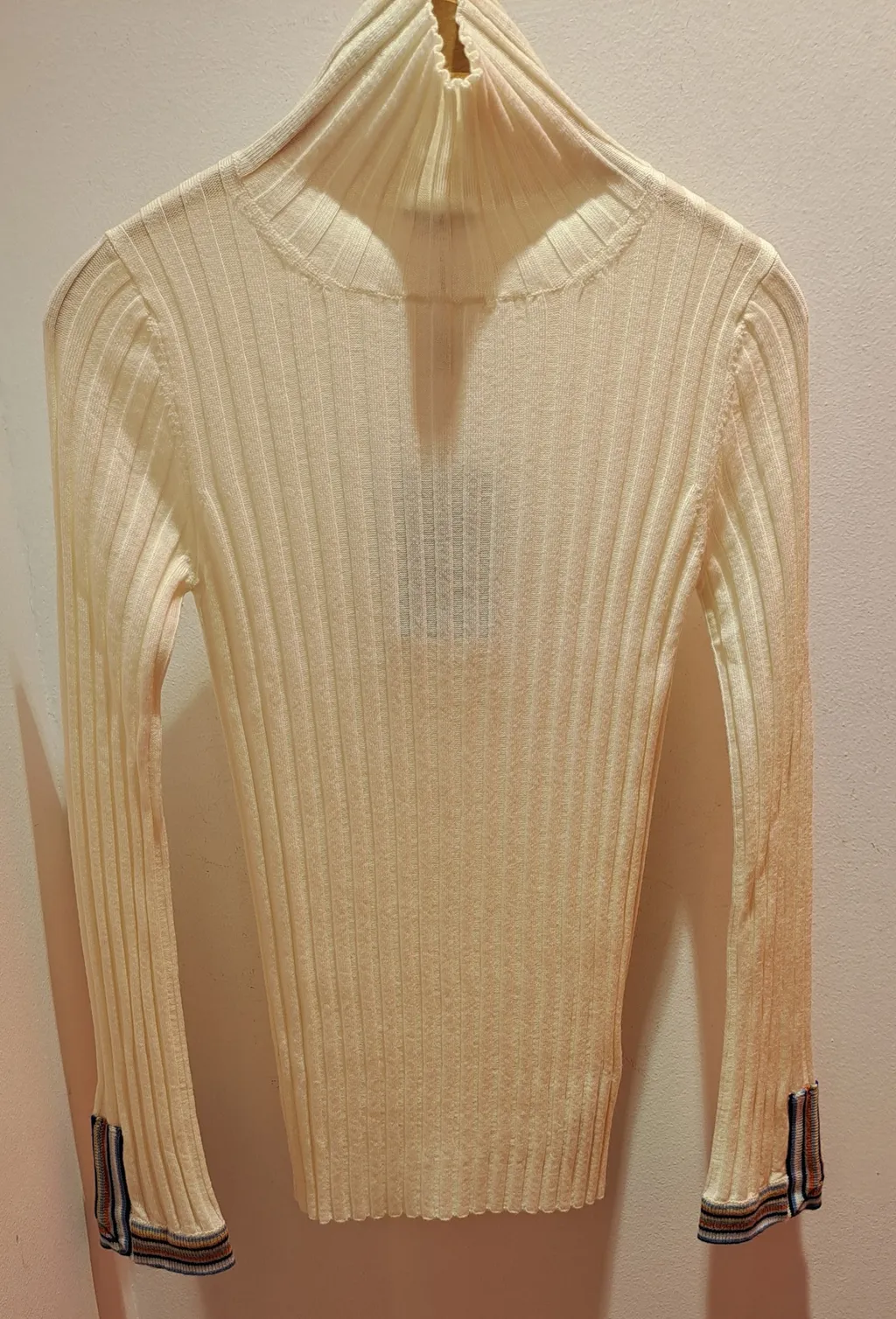 Polo Neck Ribbed Jumper