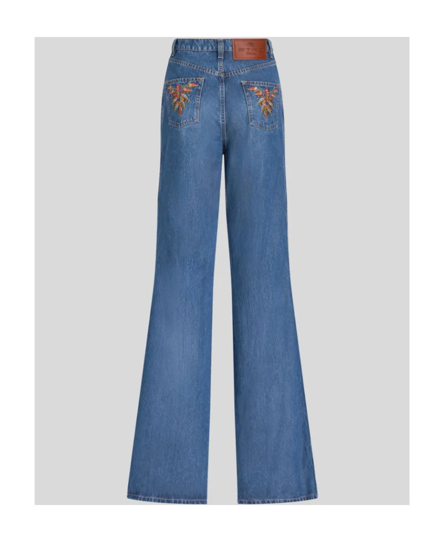 High-Waisted Flared Jeans
