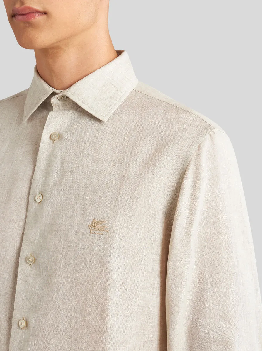 Pegaso Embroidered Long-Sleeved Shirt