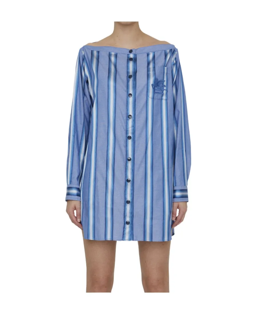 Striped Shirt Dress