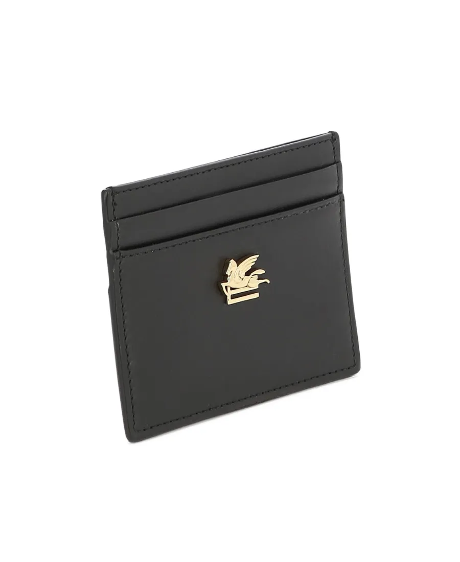 Leather Credit Card Holder With Pegaso
