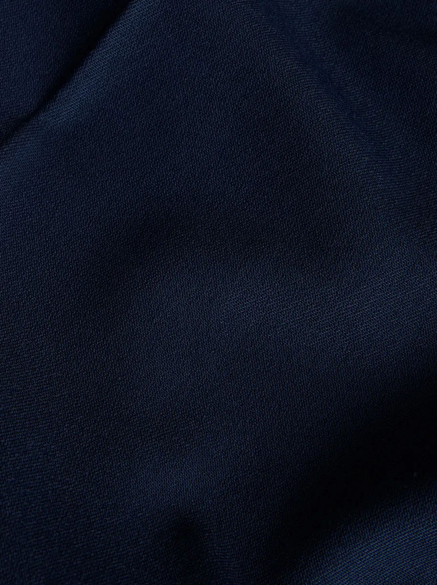 Pressed-Crease Straight Leg Tailored Trousers