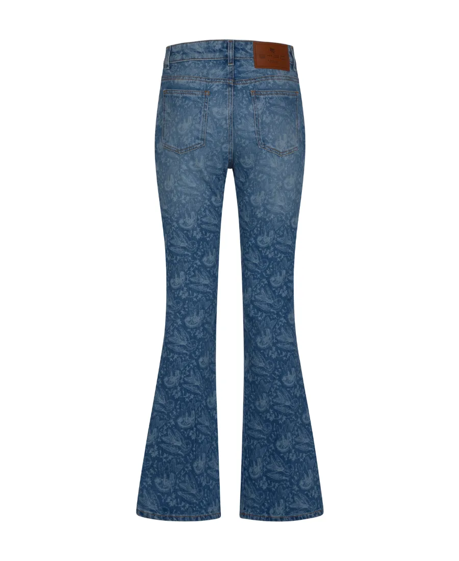 Flared Denim Jeans