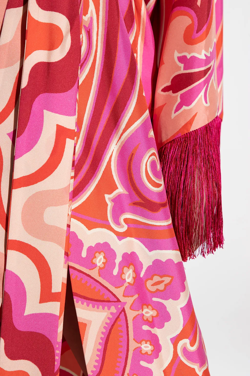 Paisley Pattern Belted Jacket