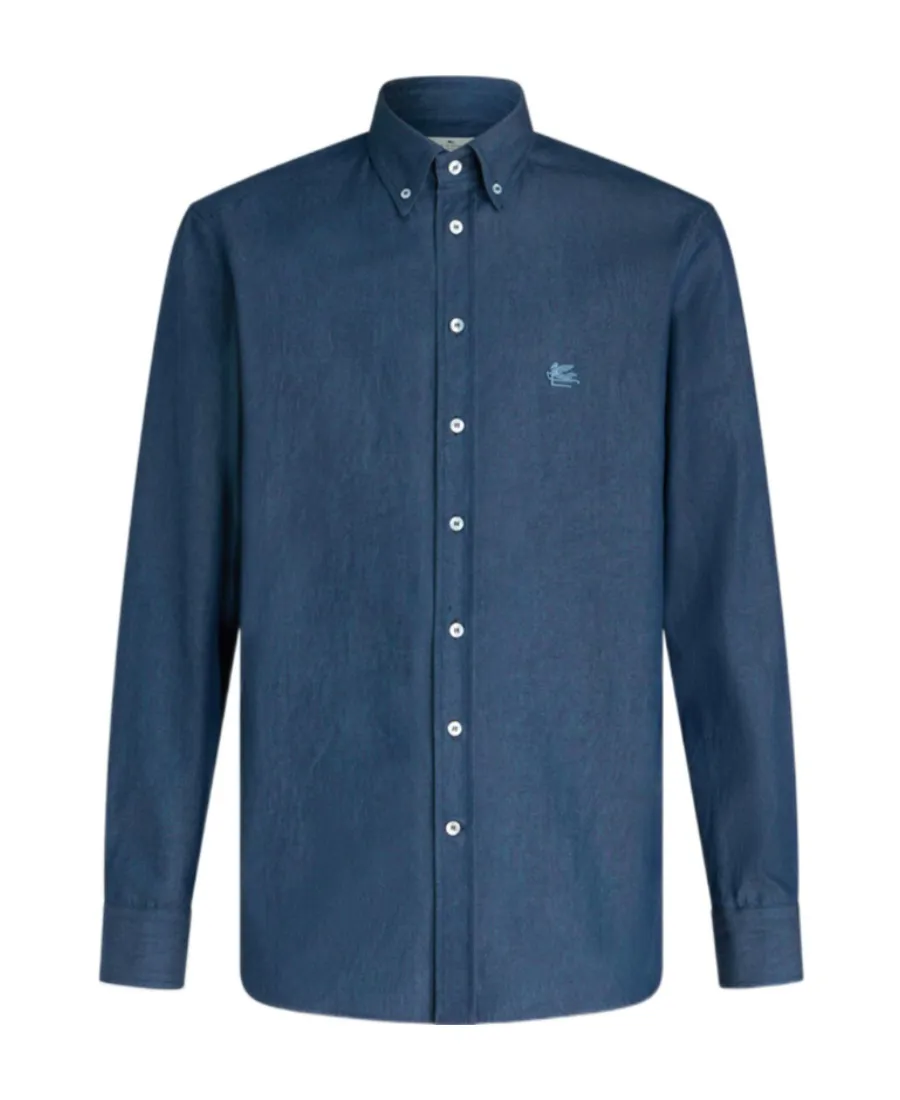 Long-Sleeved Button-Up Shirt