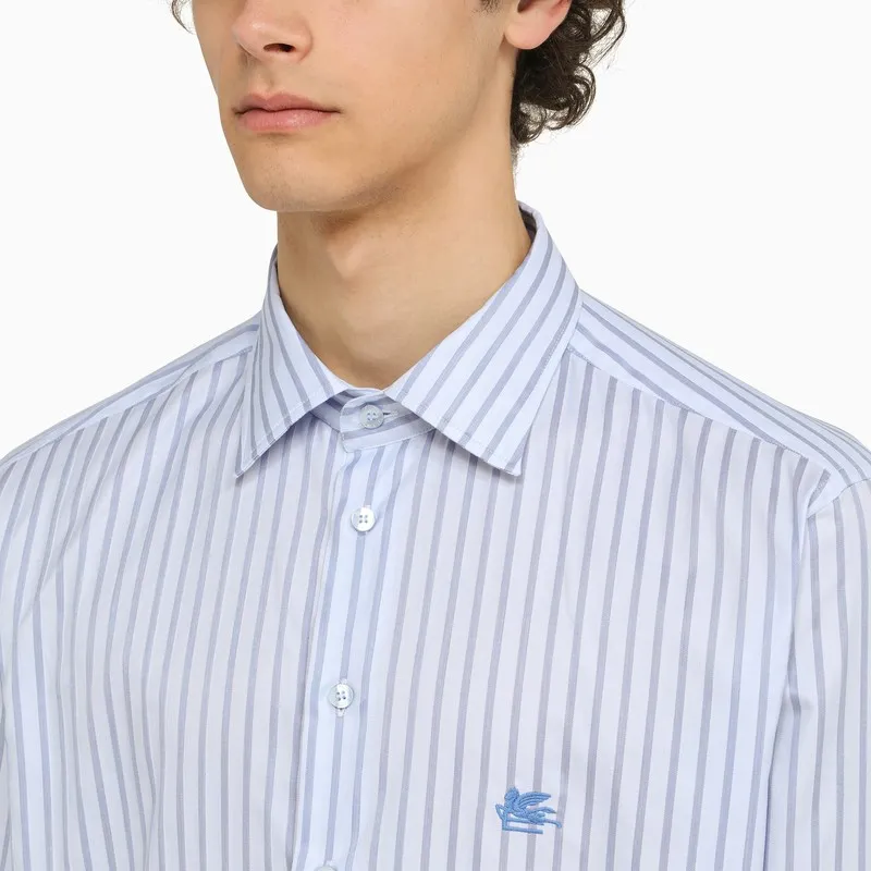 Pegaso Embroidered Striped Shirt