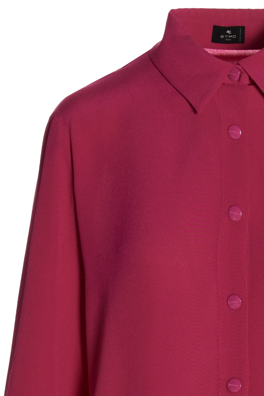 Logo Embroidered Long-Sleeved Shirt